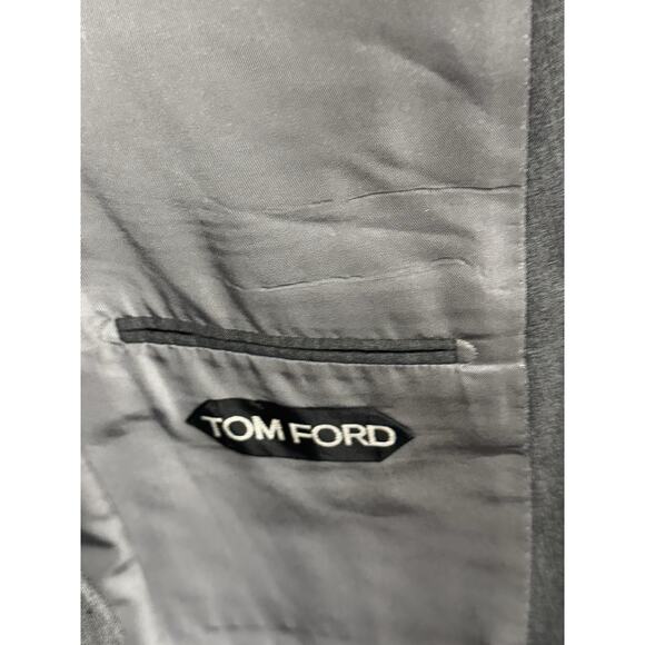 Tom Ford Charcoal Gray Suit Jacket Blazer 50/40L US Men’s Wool Notch Lapel - Picture 7 of 9